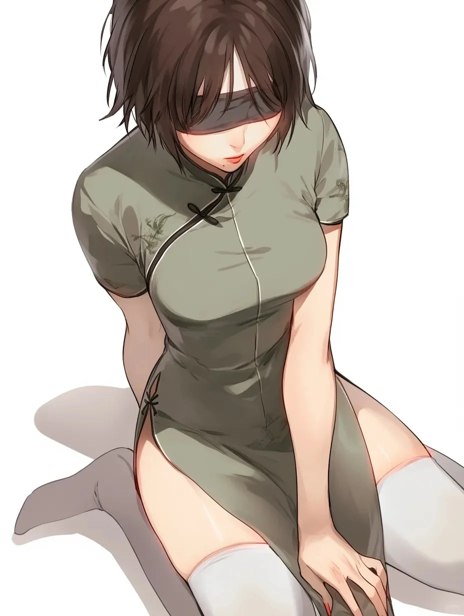 旗袍跪