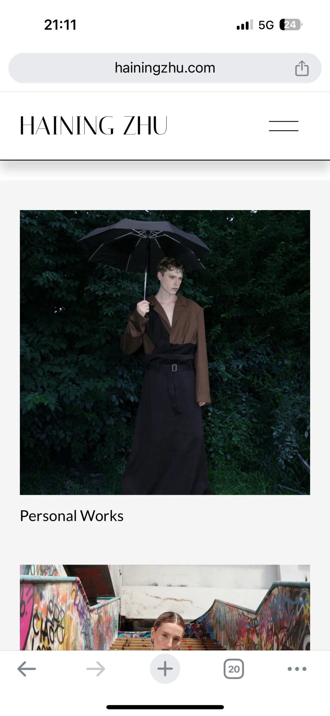 Fashion photographer建了个个人网站