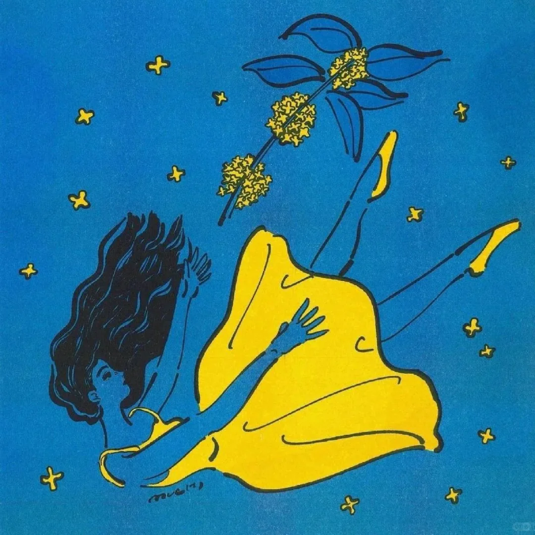 简洁而慵懒的线条，描绘出女人的婉约柔美