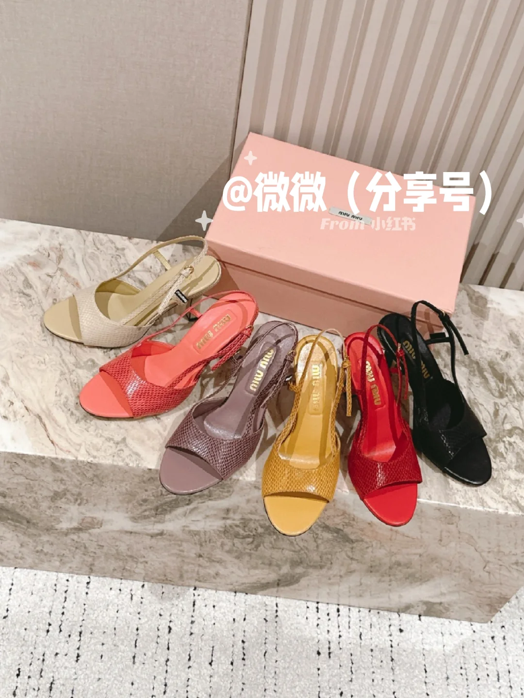 富家女都喜欢的高颜值miumiu高跟凉鞋哦