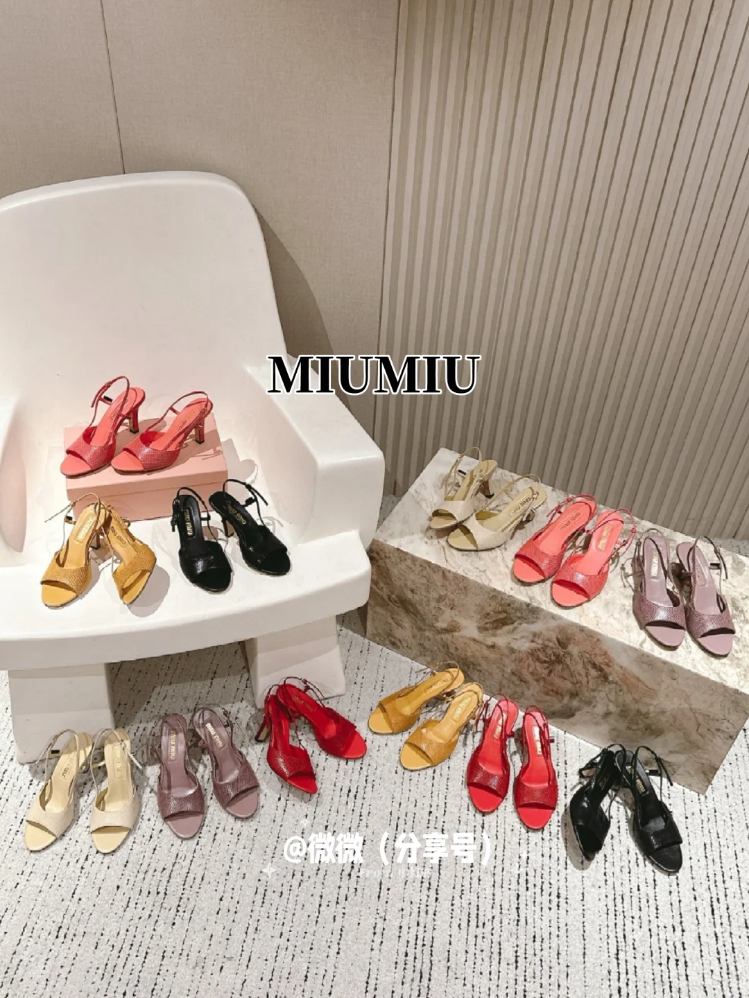富家女都喜欢的高颜值miumiu高跟凉鞋哦