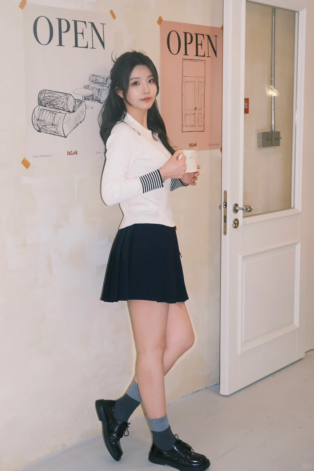 好韩好温柔的姐姐啊啊啊～🎐浅春系穿搭get