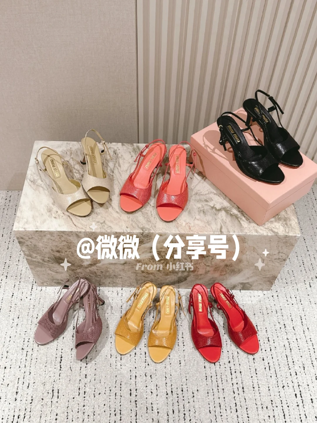 富家女都喜欢的高颜值miumiu高跟凉鞋哦