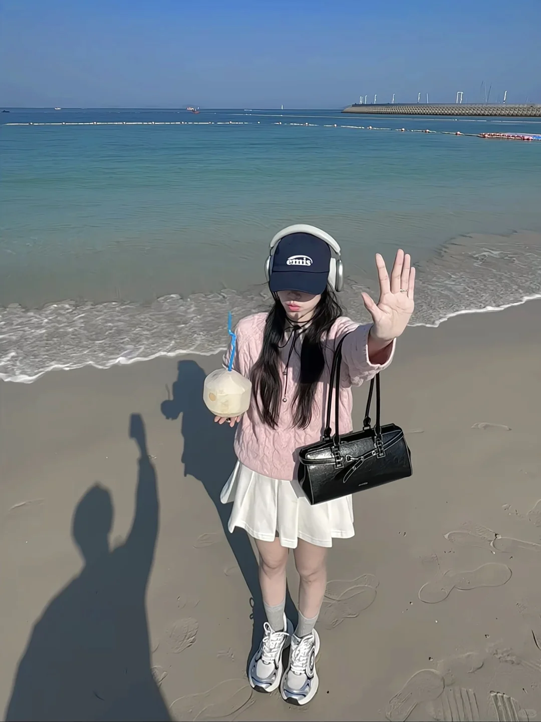 在果冻海边浅春系一下
