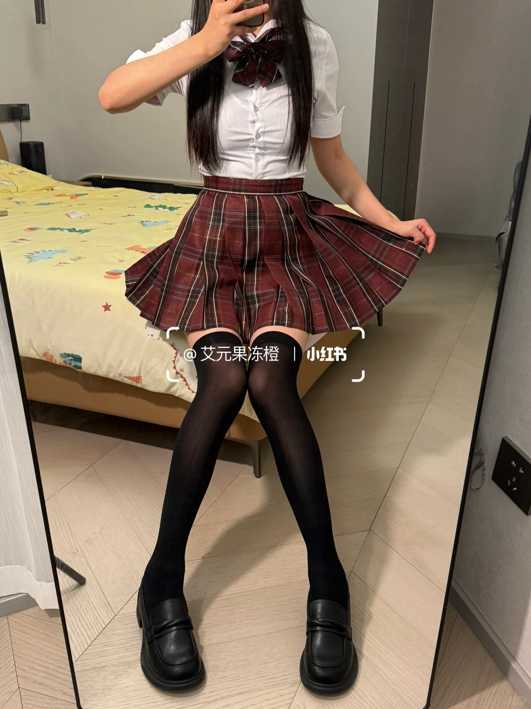 实况，上身～超爱这种jk！！！