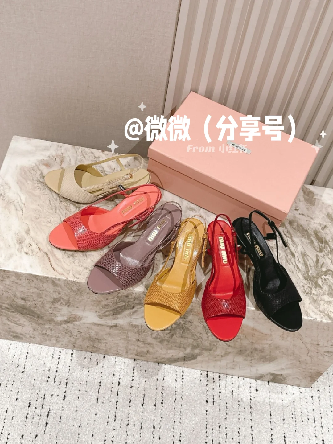 富家女都喜欢的高颜值miumiu高跟凉鞋哦