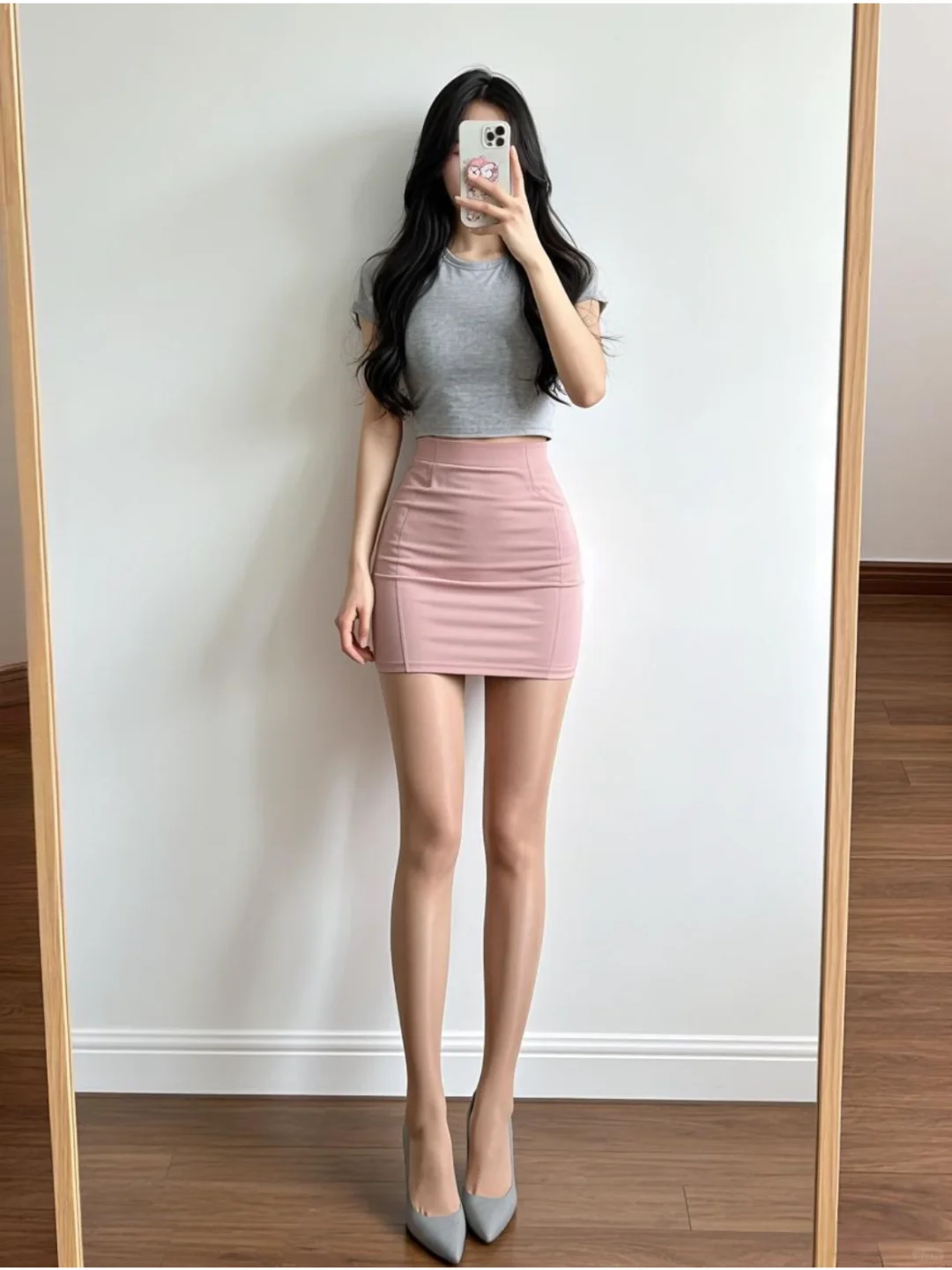 今天的丝袜有点滑