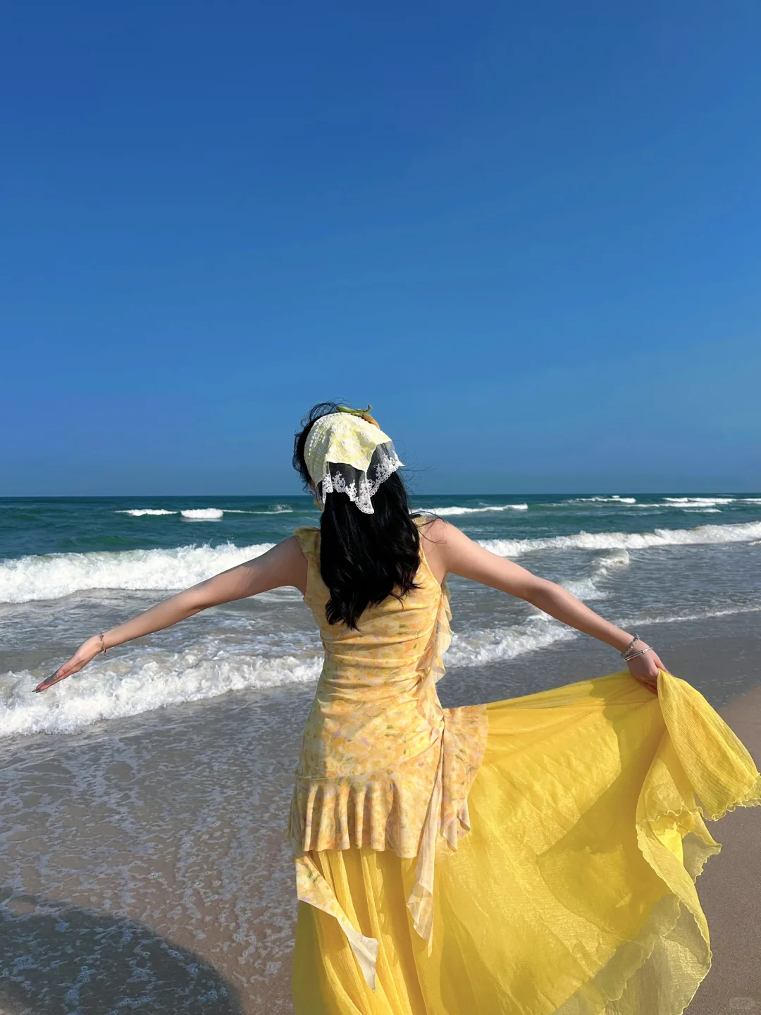 拼夕夕海边战裙：小黄篇