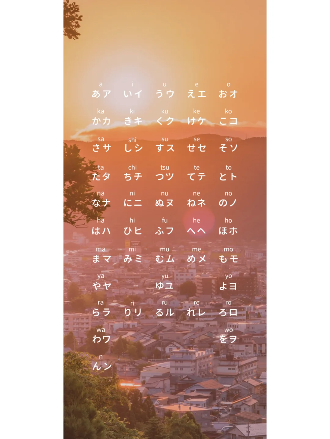 日语五十音壁纸（高清版）