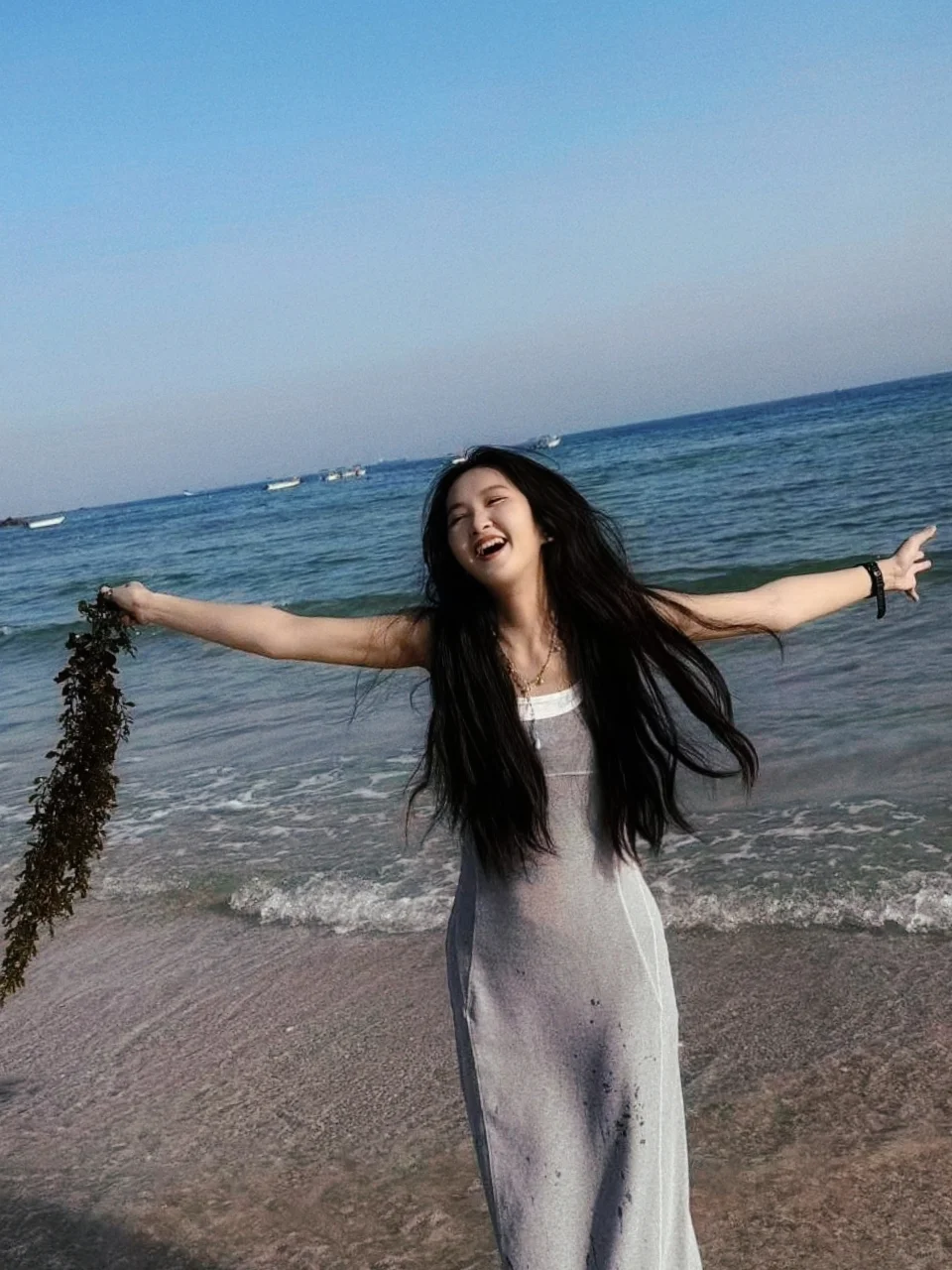 淡人穿搭下课后去海边牵着海草跳舞吧
