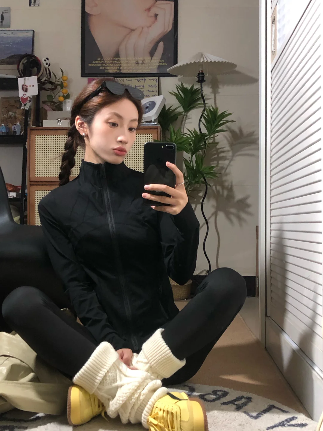 初秋瑜伽服穿搭思路