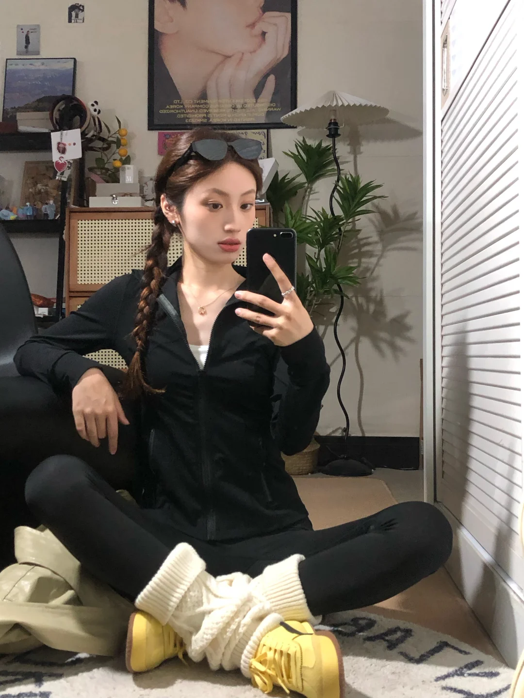初秋瑜伽服穿搭思路