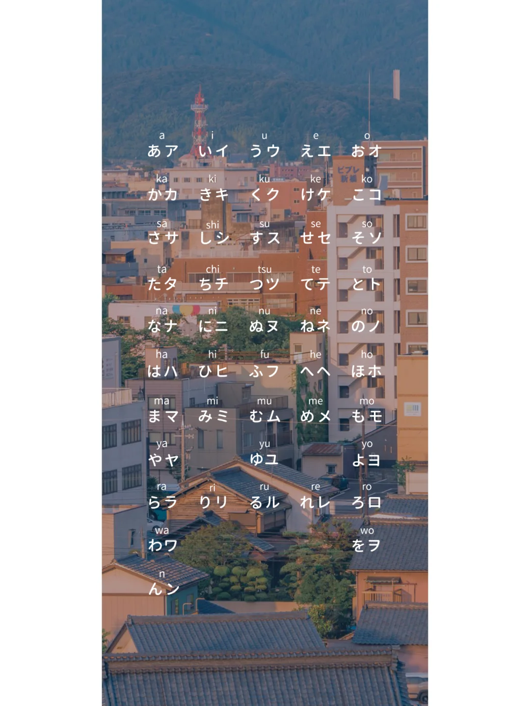 日语五十音壁纸（高清版）