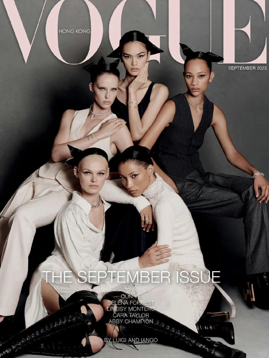 港版Vogue金九大片出炉，群模演绎黑白大片