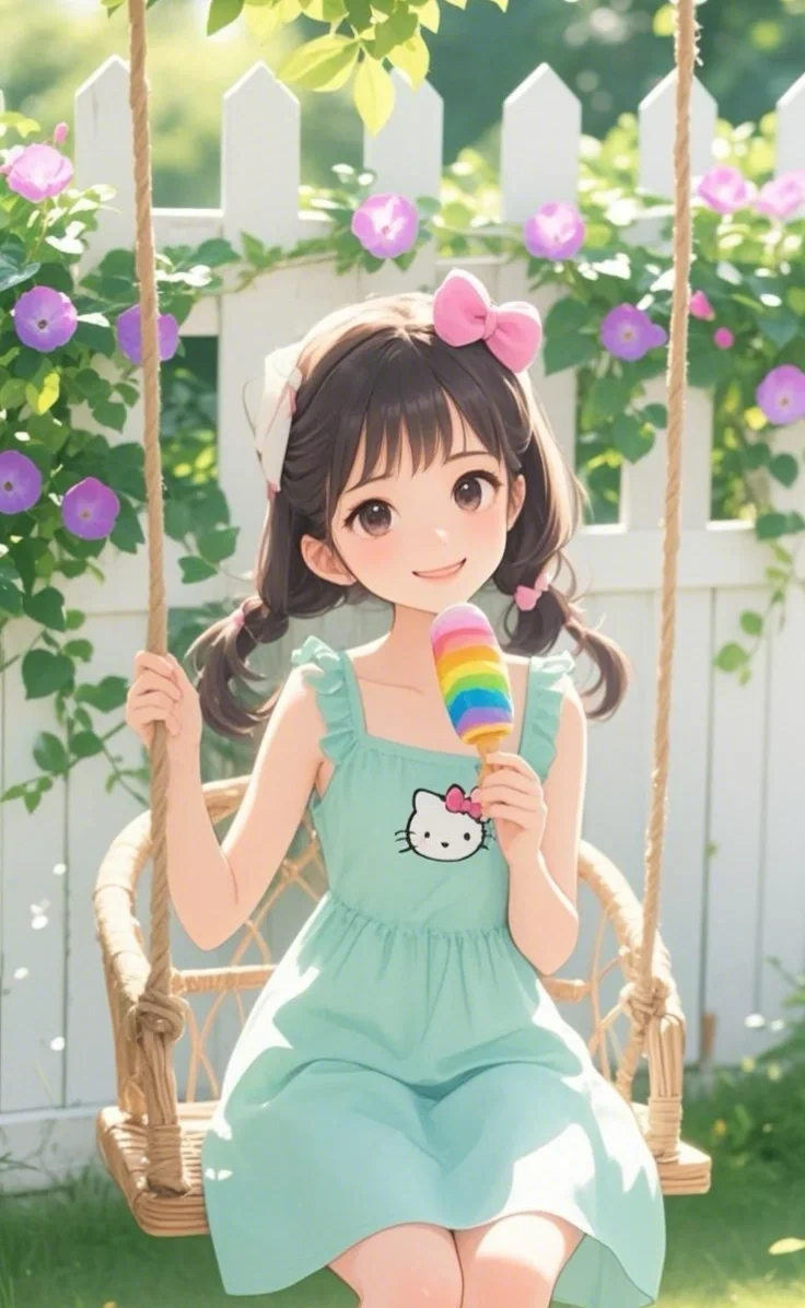 动画女孩夏天壁纸，太好看了吧！