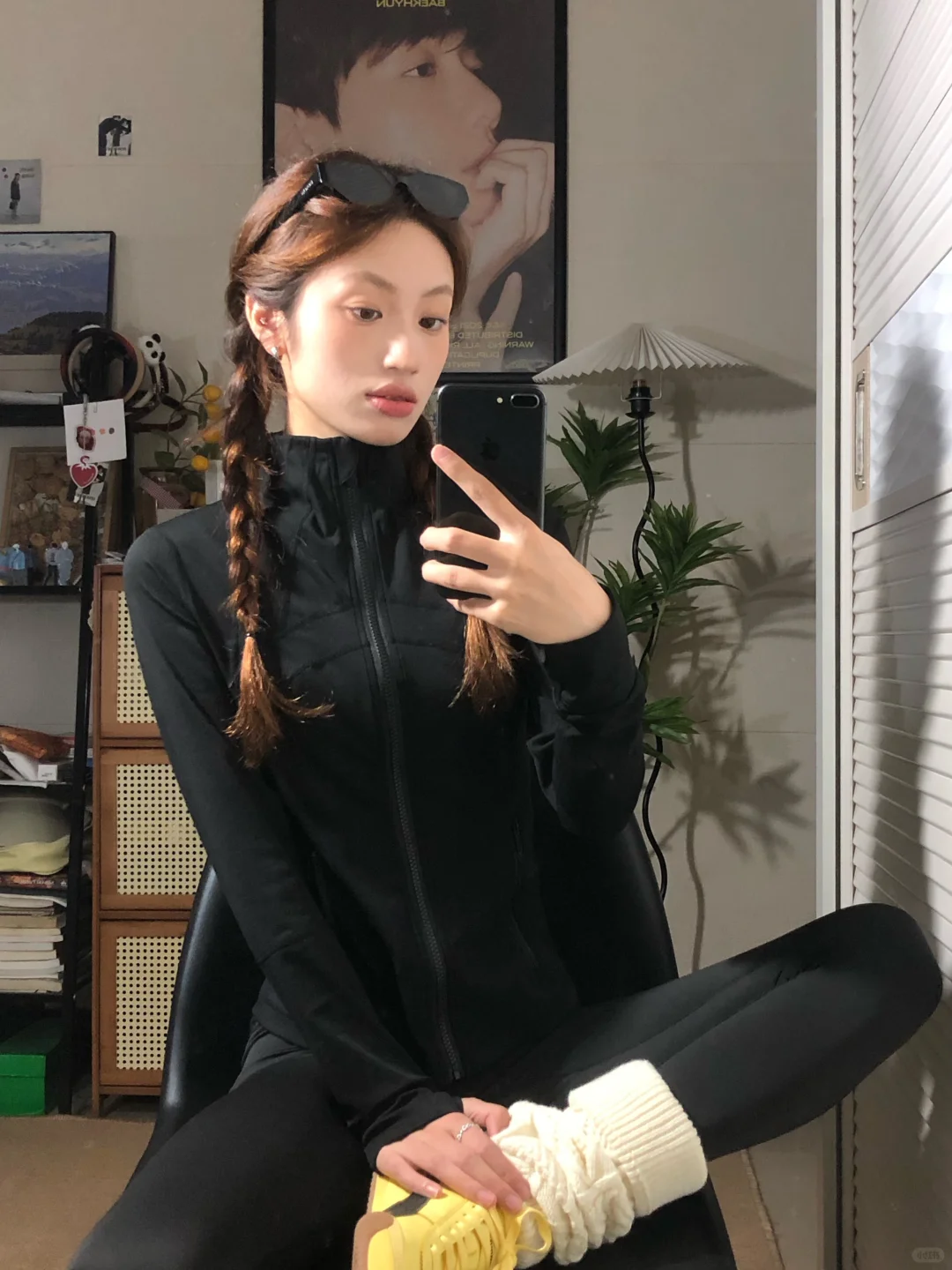 初秋瑜伽服穿搭思路