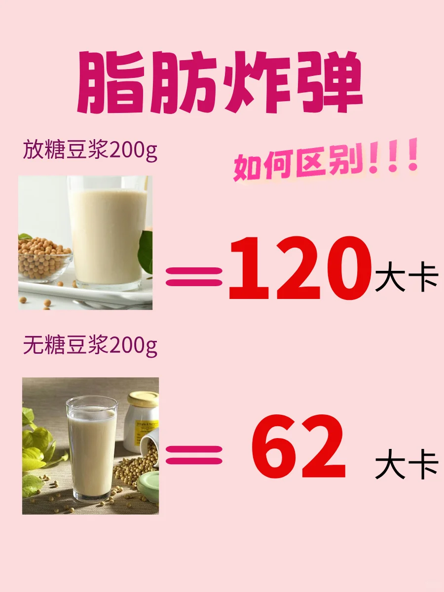 早餐红黑榜热量差你了解多少⁉️