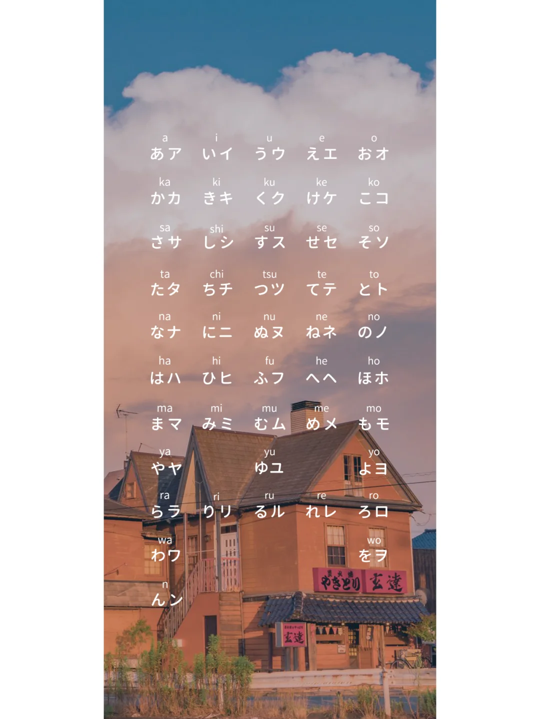 日语五十音壁纸（高清版）