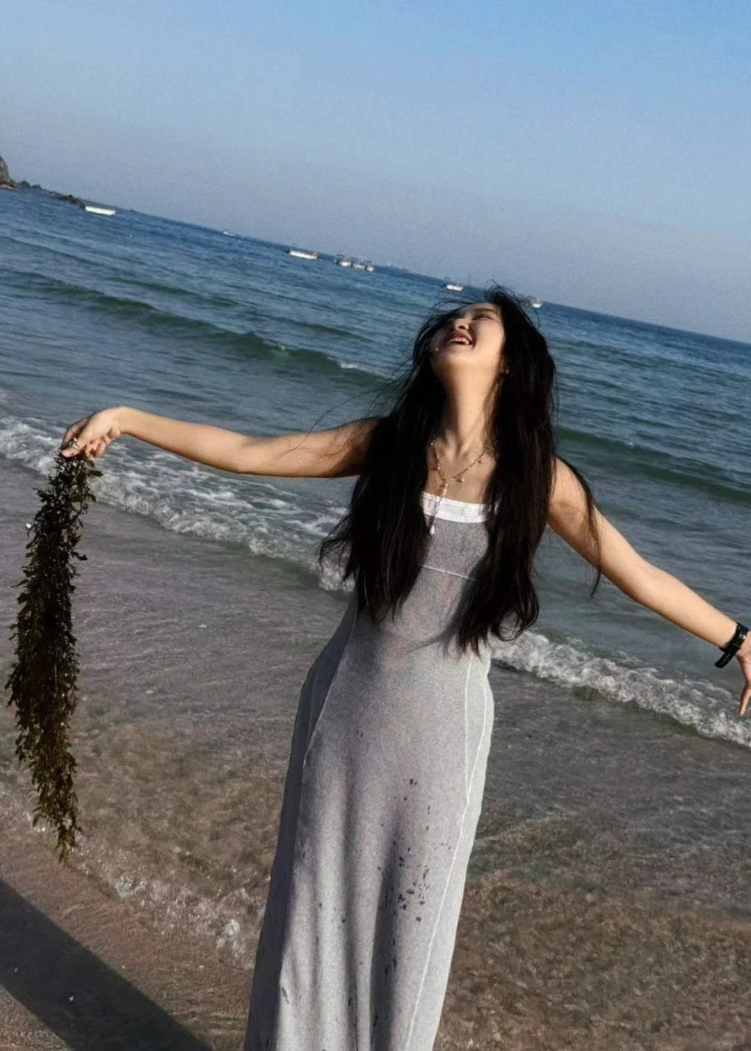 淡人穿搭下课后去海边牵着海草跳舞吧