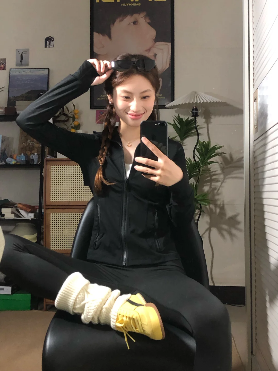 初秋瑜伽服穿搭思路