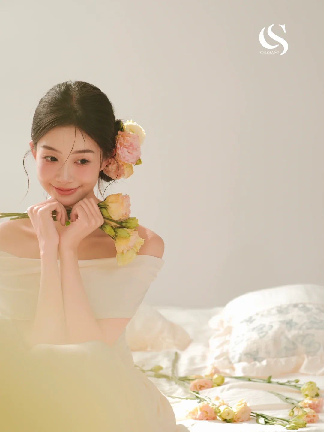 高级感春日的花与少女🌸