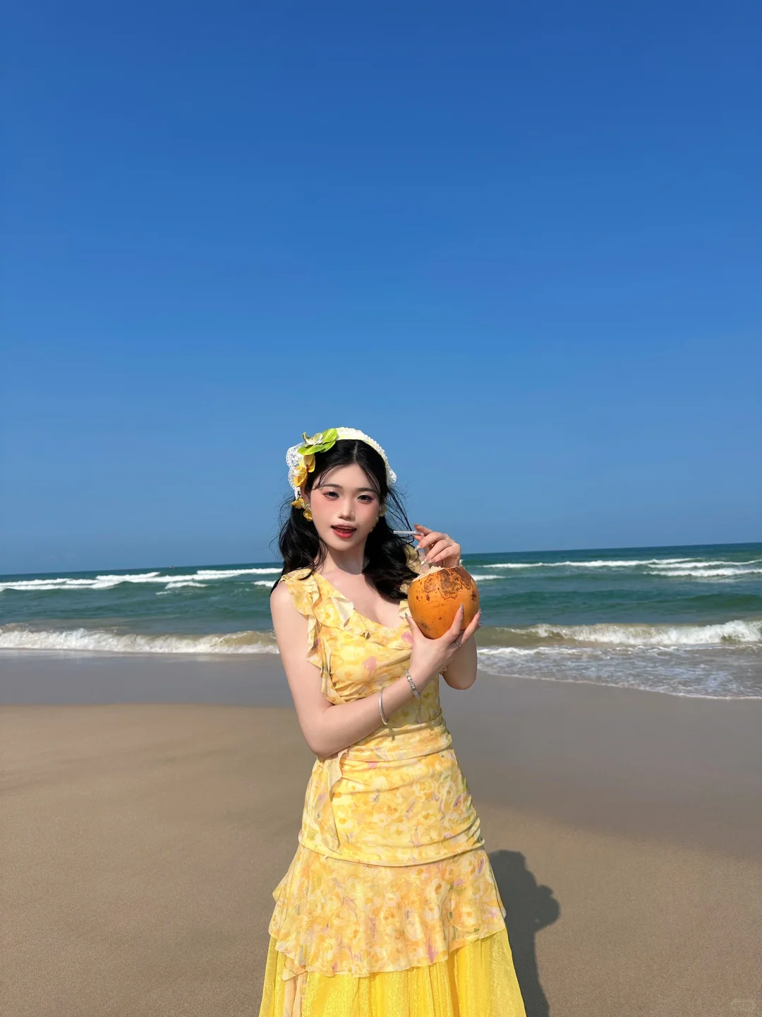 拼夕夕海边战裙：小黄篇