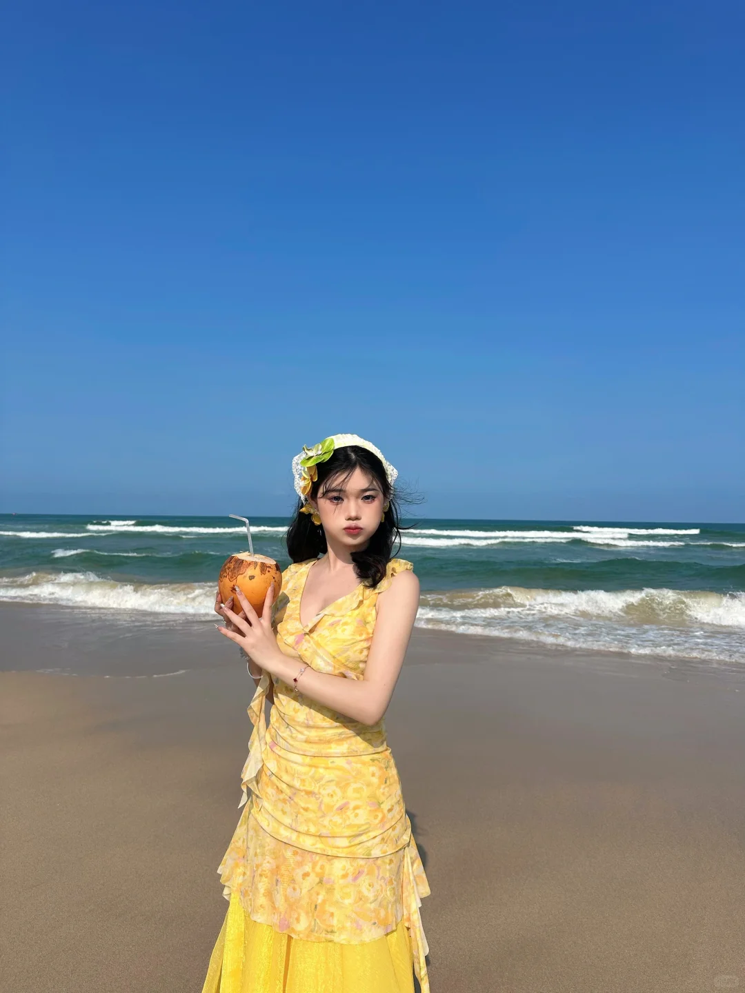 拼夕夕海边战裙：小黄篇