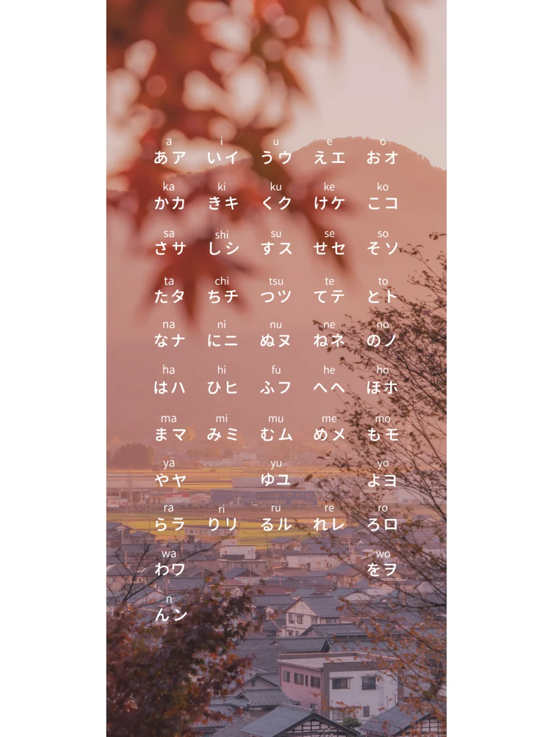 日语五十音壁纸（高清版）