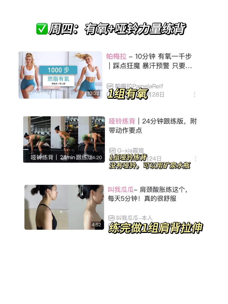 Eleni fit +帕梅拉，瘦肚绝了！附一周计划