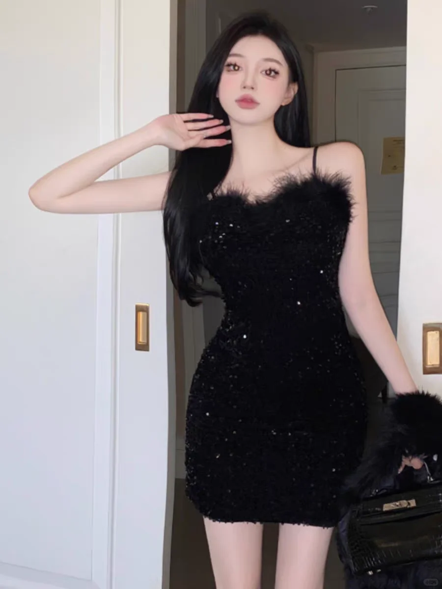 性感气质吊带裙👗
