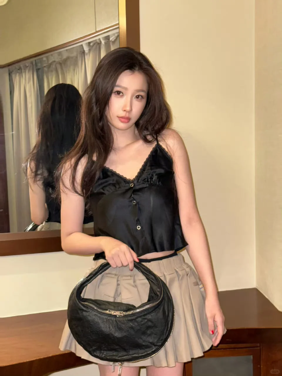虞书欣私服 甜辣风穿搭