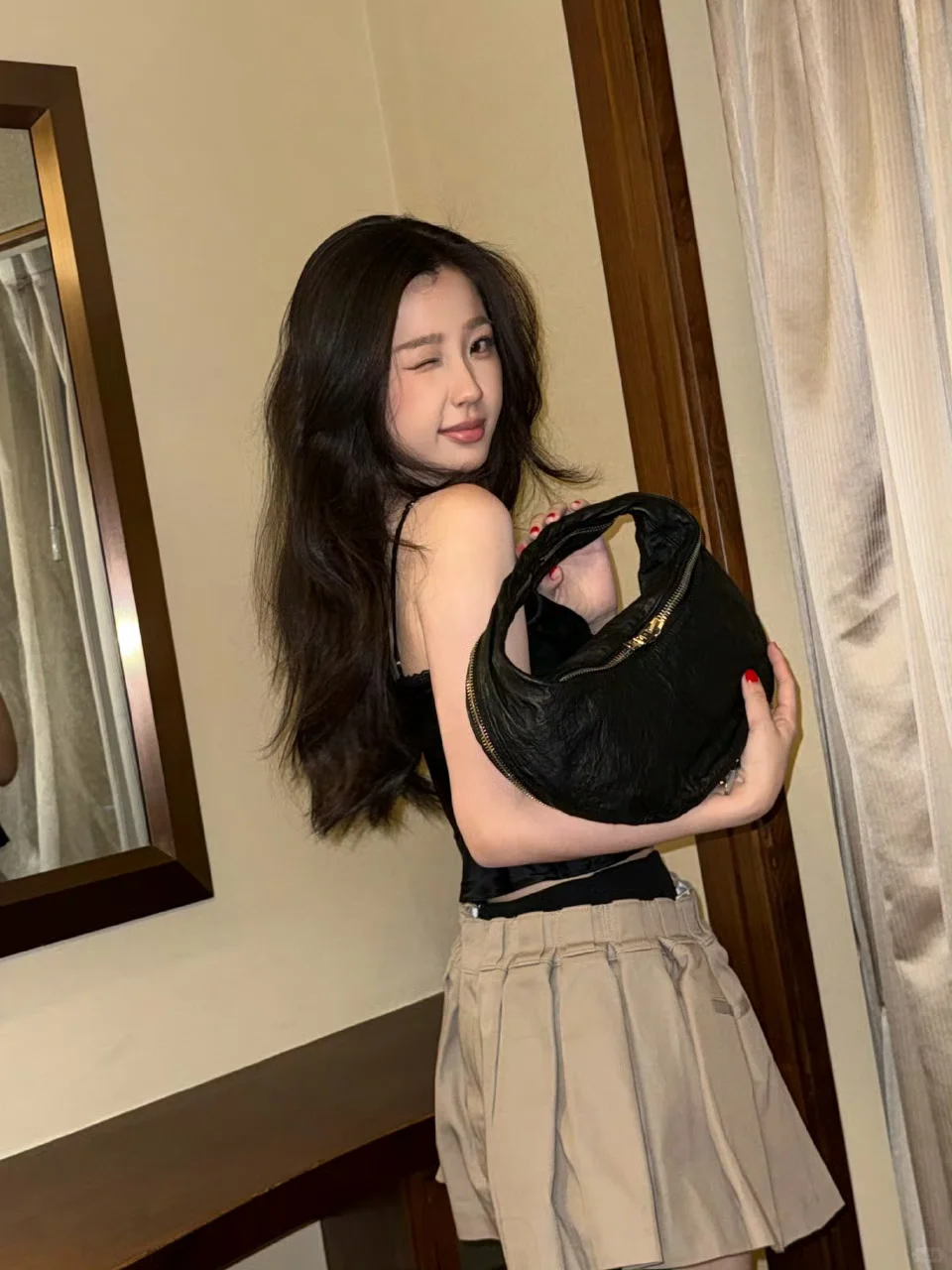 虞书欣私服 甜辣风穿搭