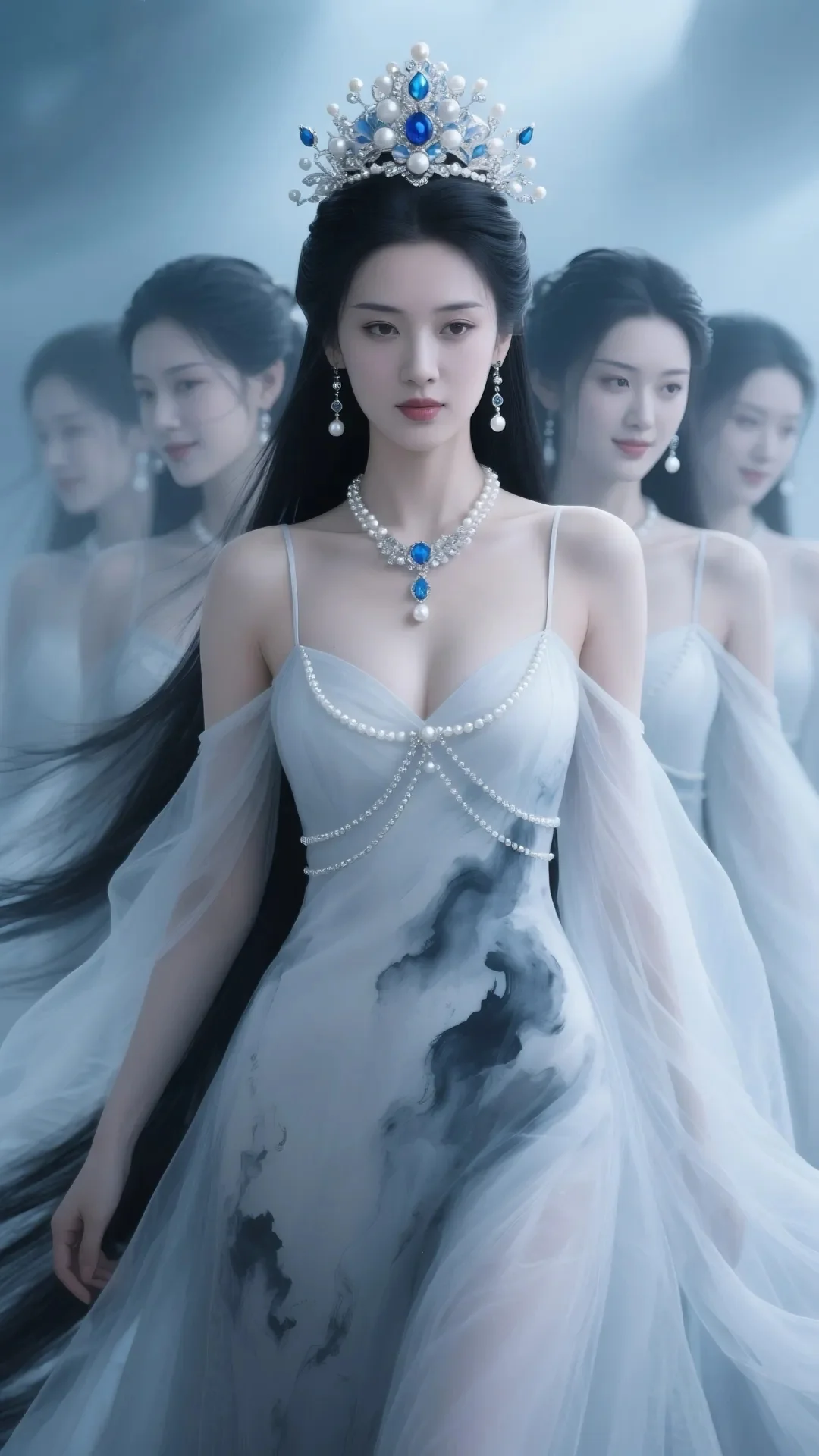 水墨佳人，仙女下凡