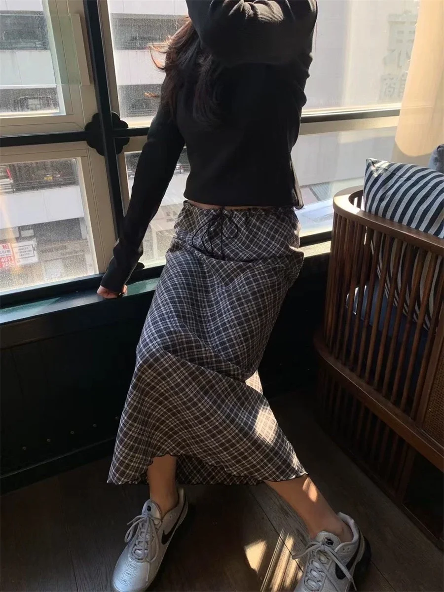 美式复古格纹裙真的好耐看