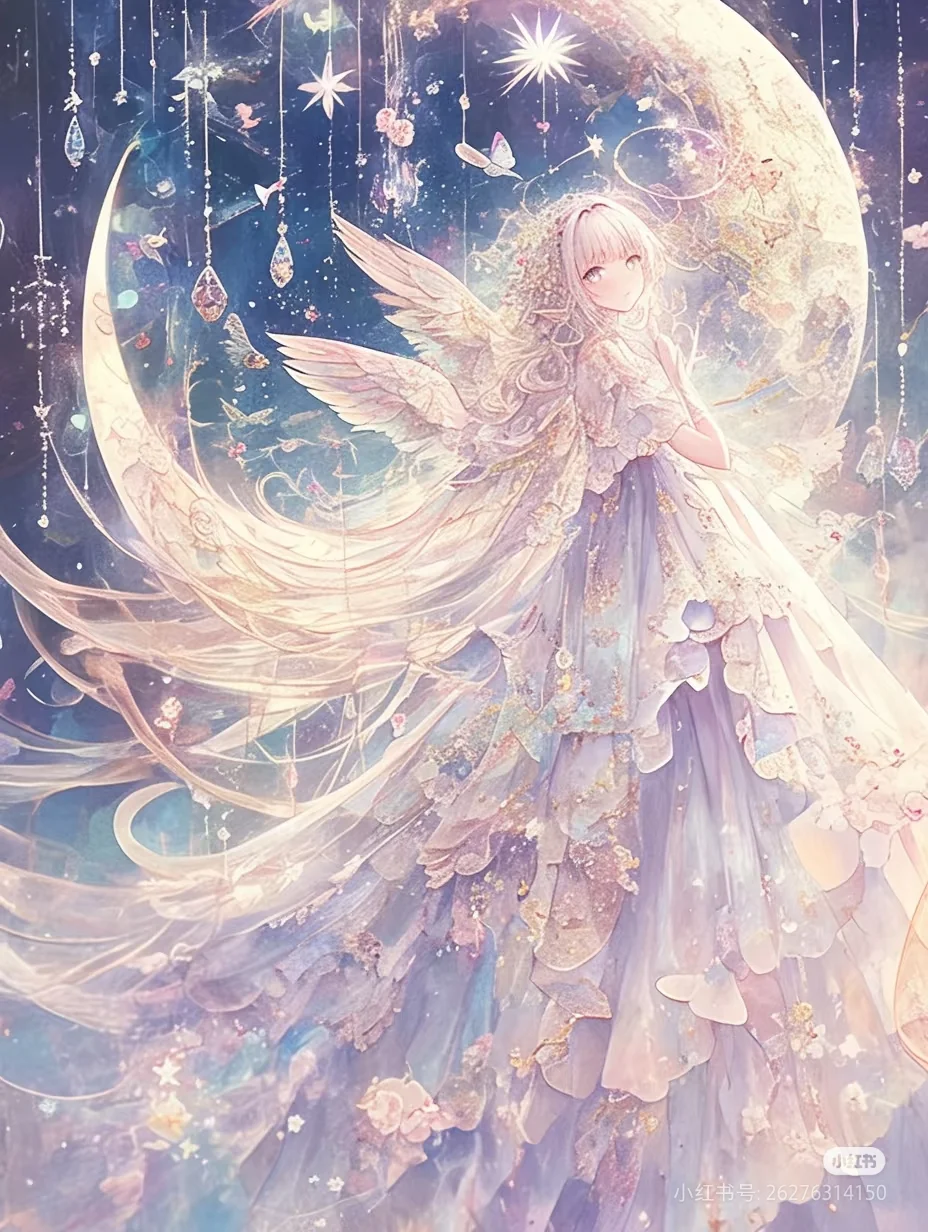 天使与月光之神，太美了～