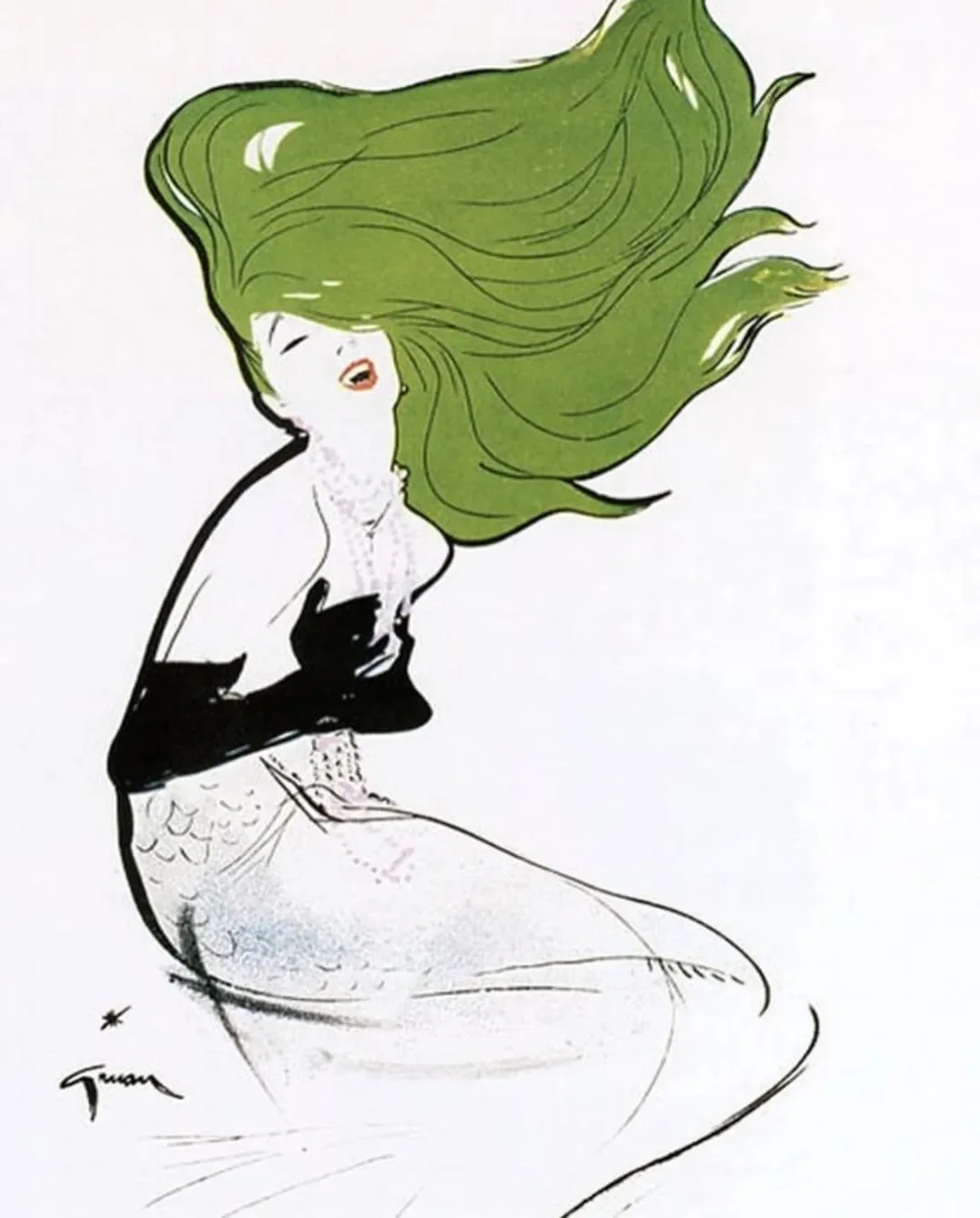 一条线，画尽美人万种风情