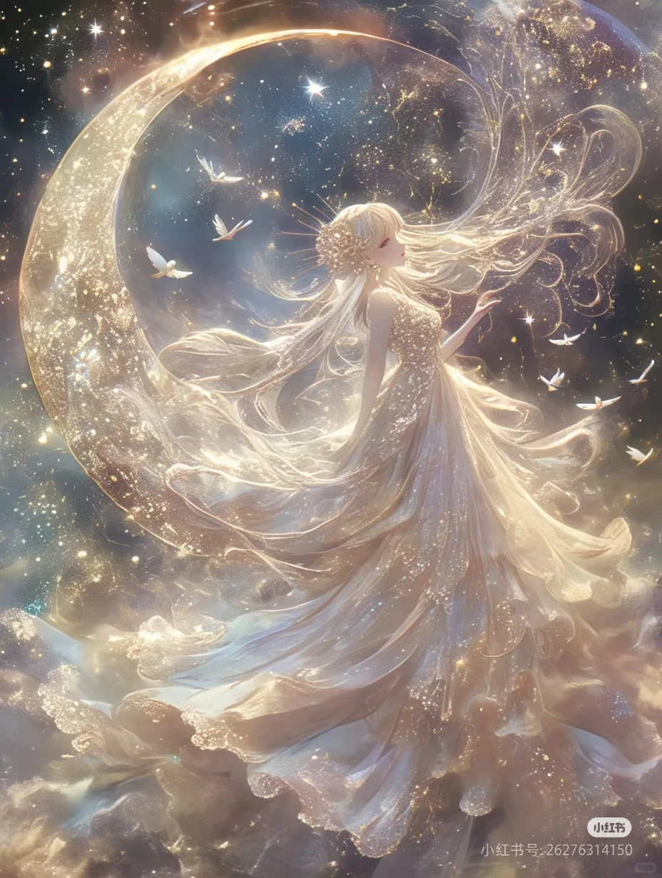 天使与月光之神，太美了～