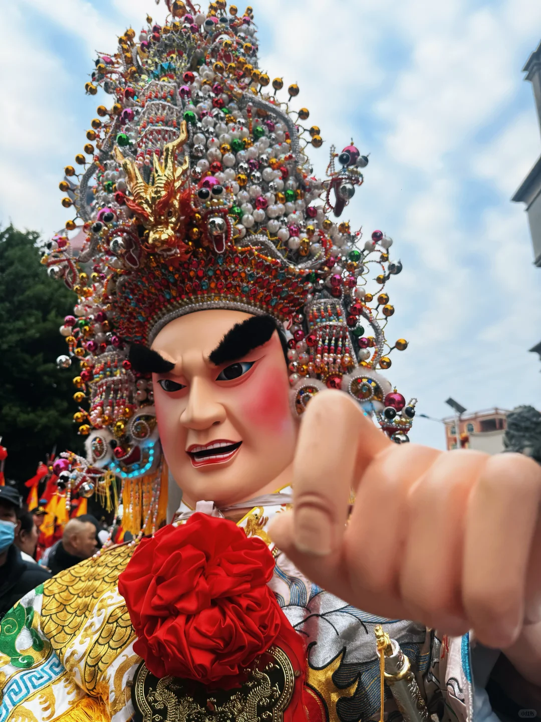 今天在老家体验了一把儿时回忆—首峰游神～
