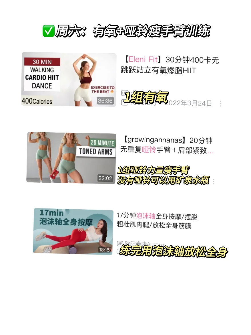 Eleni fit +帕梅拉，瘦肚绝了！附一周计划