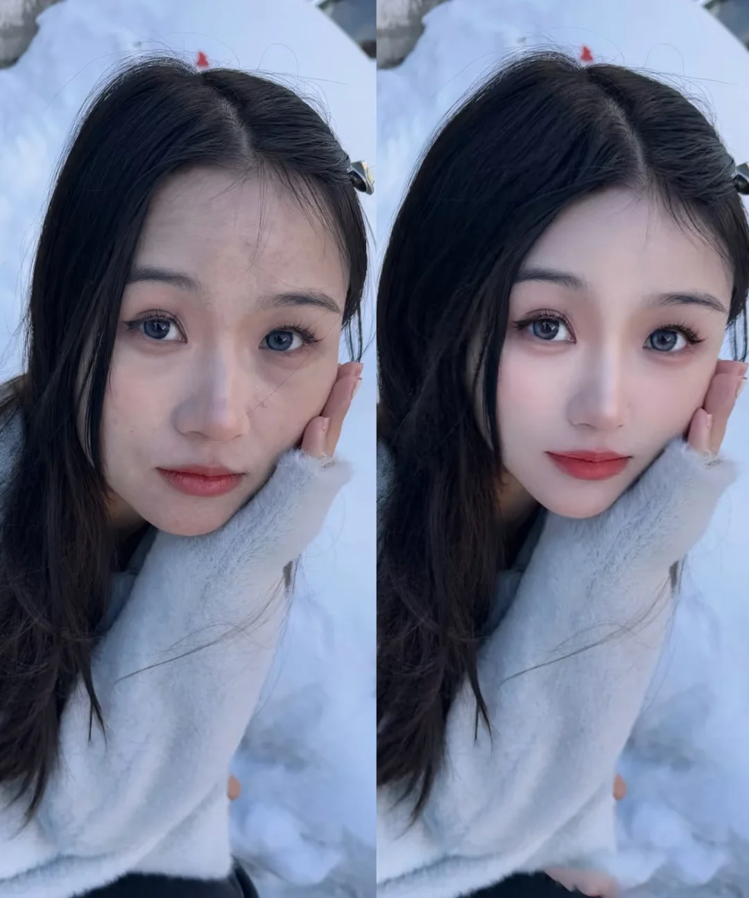 00后女大在线帮p图，还原美貌！