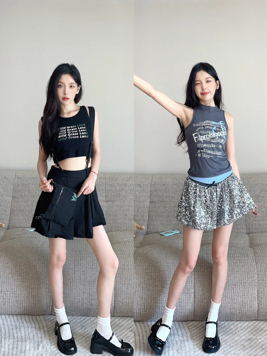 甜酷辣妹outfits*2 夏天就是小裙子的季节