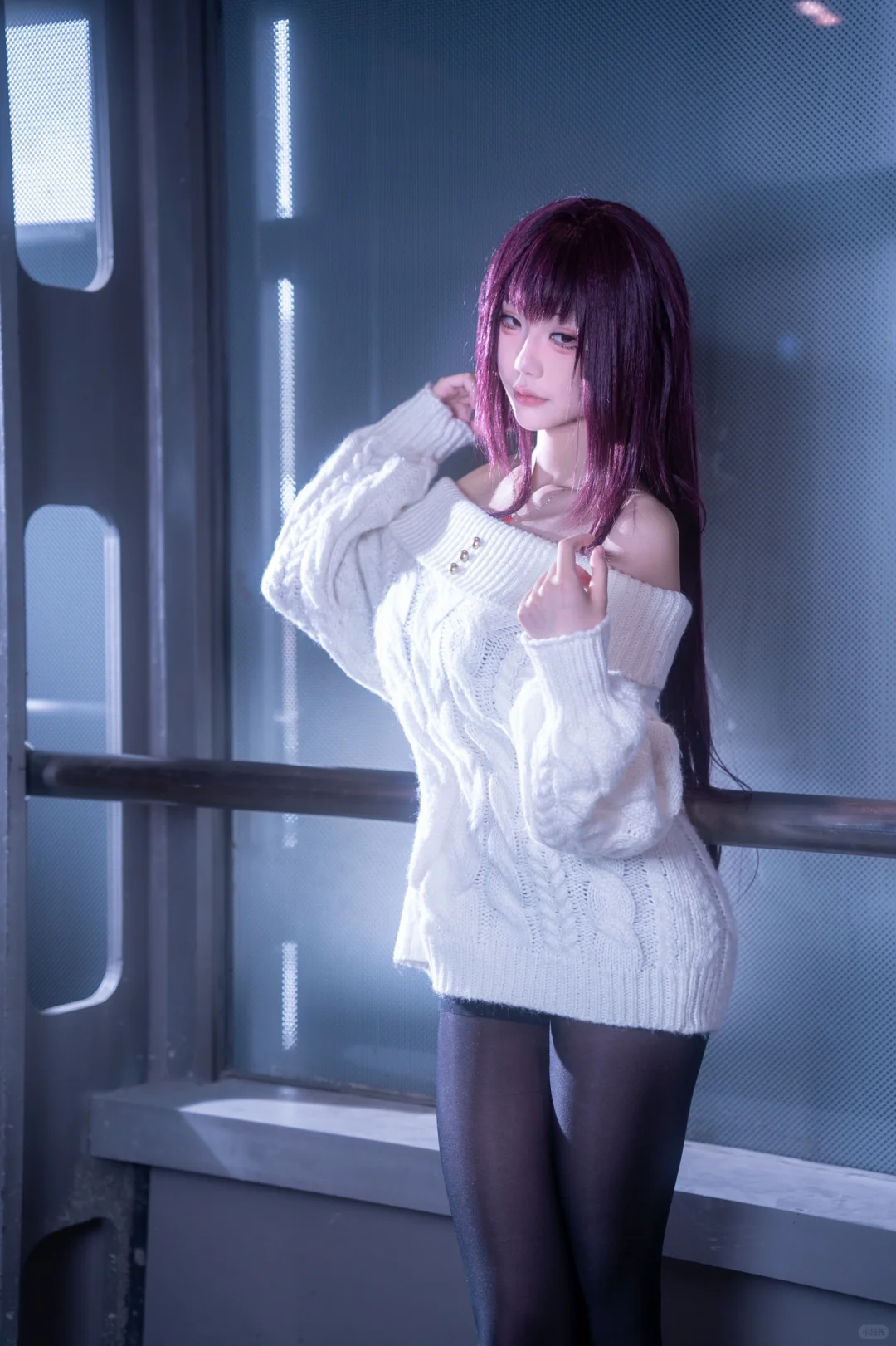 紫发美少女