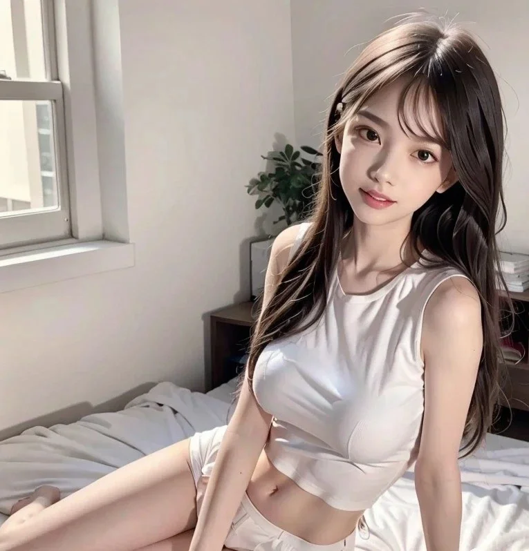 午后 一个白色睡衣女孩的遐思