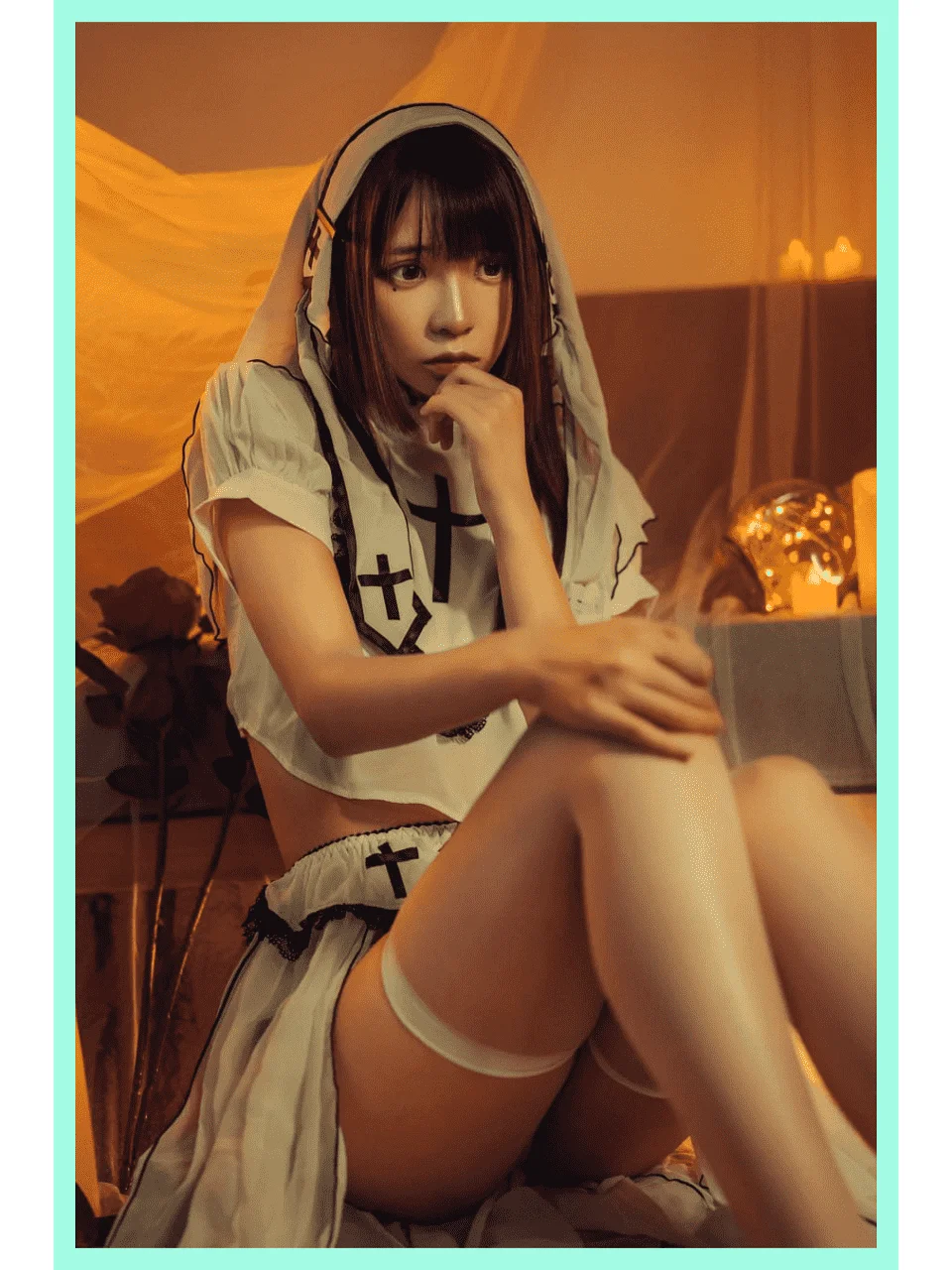 白衣修女，光影间神圣浪漫