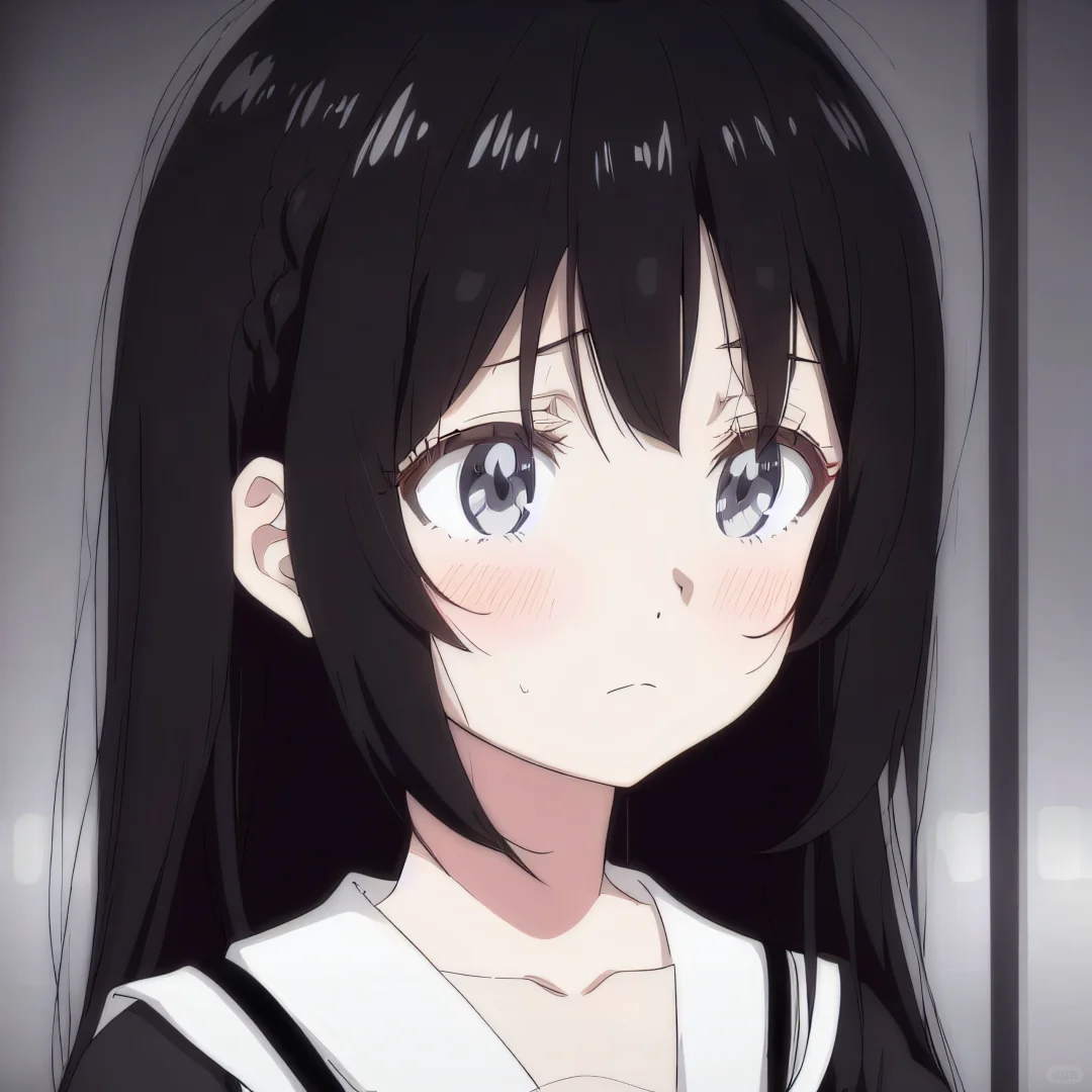 动漫风格｜温柔mm侧脸杀（委屈感）