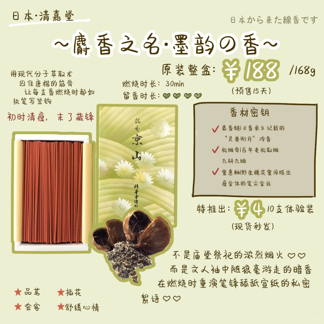 临摹《快雪时晴帖》的线香好物
