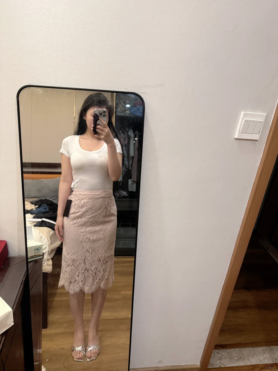 蕾丝半裙留那个