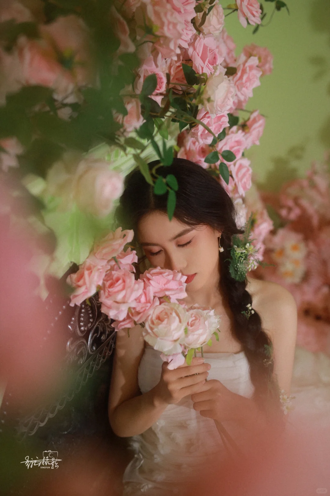 绿意森女森的法式花园拍写真🍃