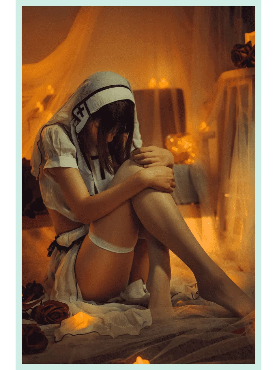 白衣修女，光影间神圣浪漫