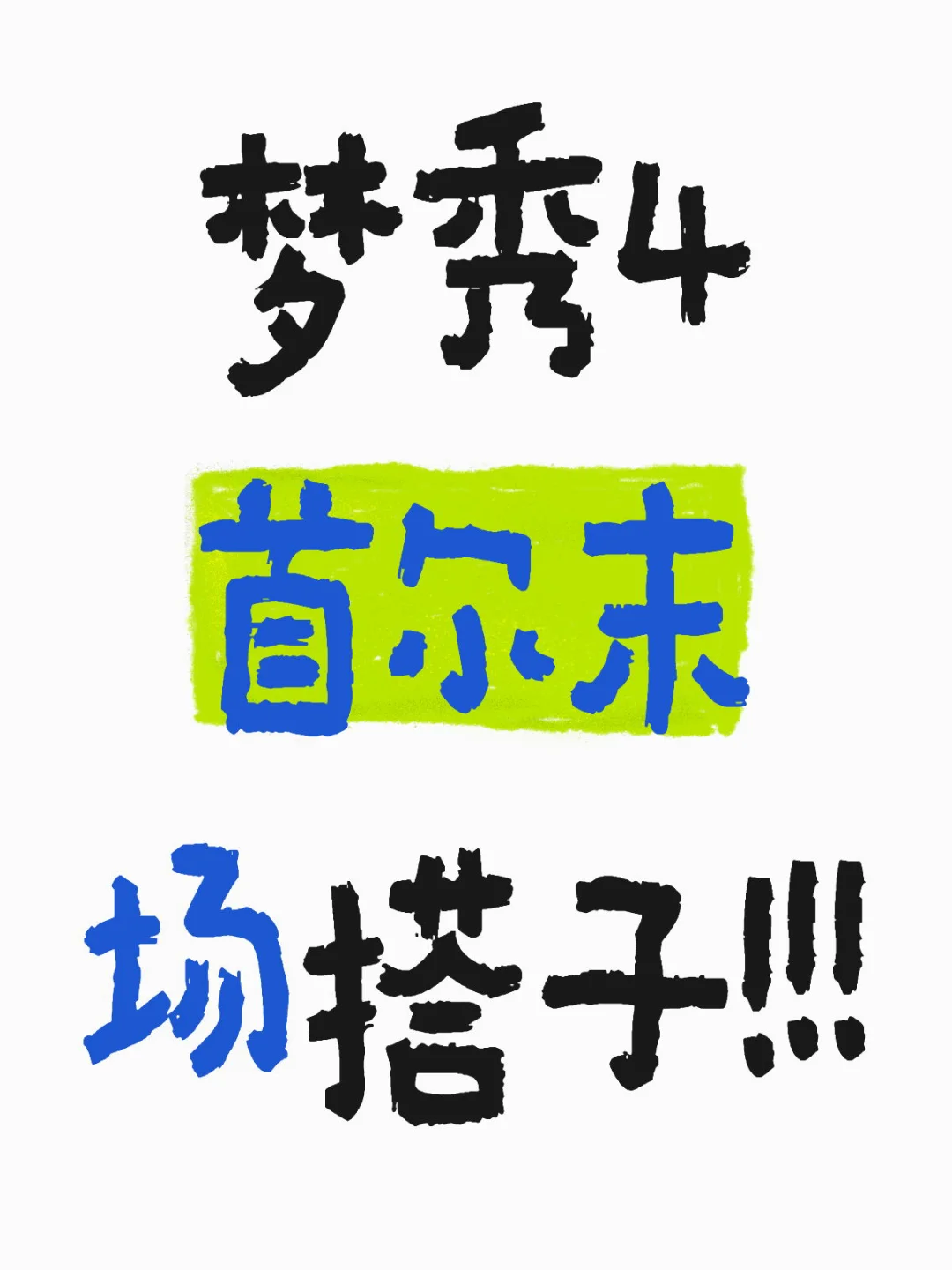 梦秀4首尔搭子